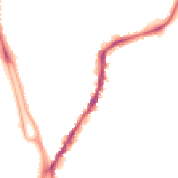 Night-time road noise heatmap for SO14 6SH