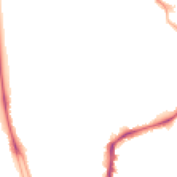Night-time road noise heatmap for SO14 6UP