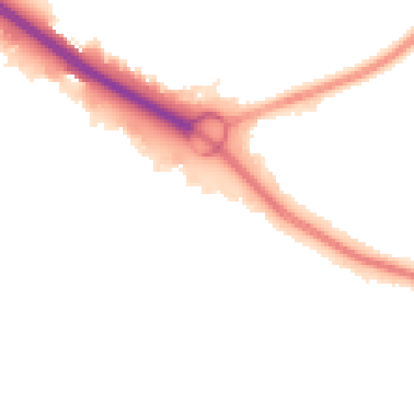 Night-time road noise heatmap for SO15 0AD