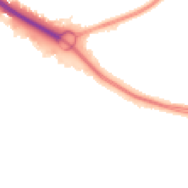 Night-time road noise heatmap for SO15 0AR