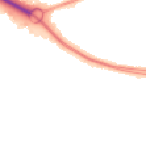 Night-time road noise heatmap for SO15 0LD