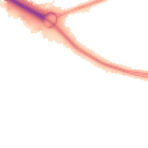 Night-time road noise heatmap for SO15 0LF