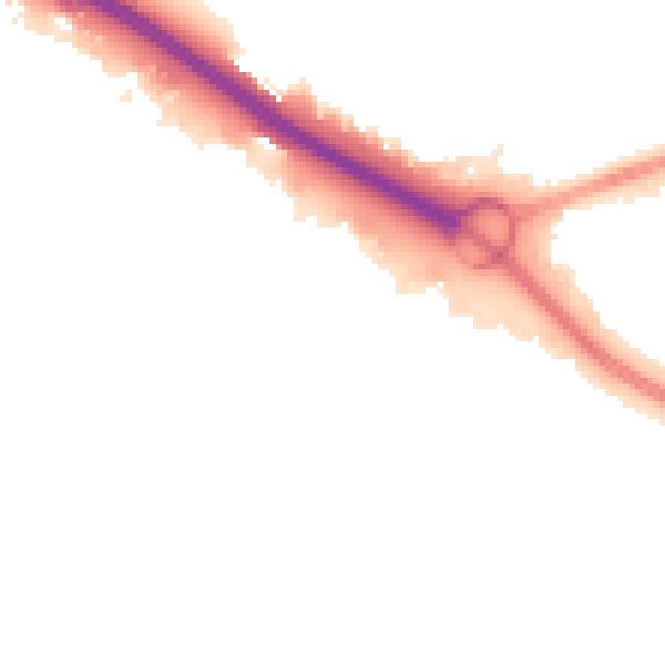 Night-time road noise heatmap for SO15 0LJ