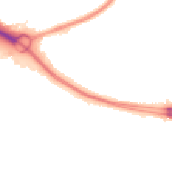 Night-time road noise heatmap for SO15 0LL