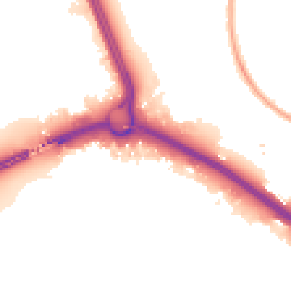 Night-time road noise heatmap for SO15 0NF