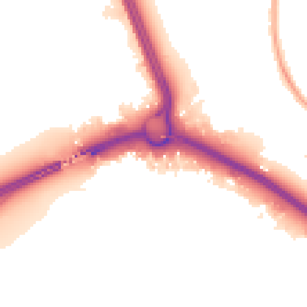 Night-time road noise heatmap for SO15 0NH