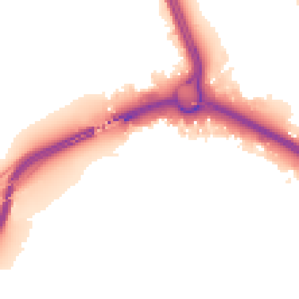 Night-time road noise heatmap for SO15 0NL