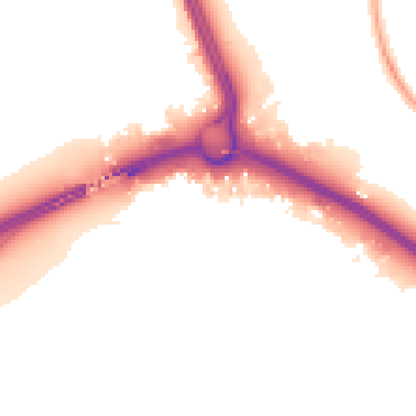 Night-time road noise heatmap for SO15 0NS