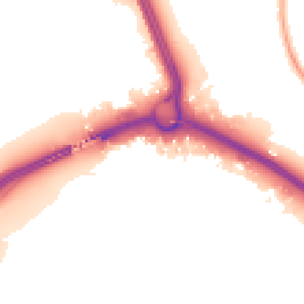 Night-time road noise heatmap for SO15 0NU