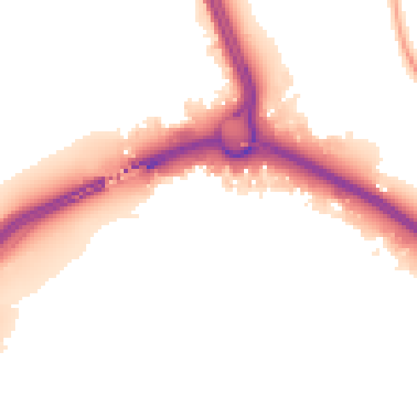 Night-time road noise heatmap for SO15 0NX