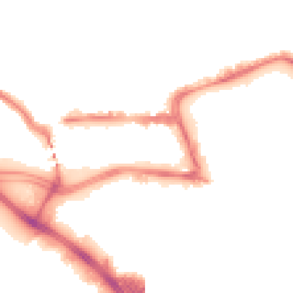 Night-time road noise heatmap for SO15 1AQ