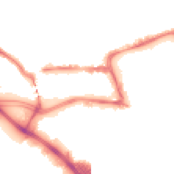 Night-time road noise heatmap for SO15 1AR