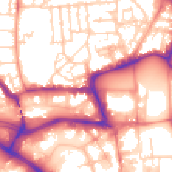 Daytime road noise heatmap for SO15 1GJ