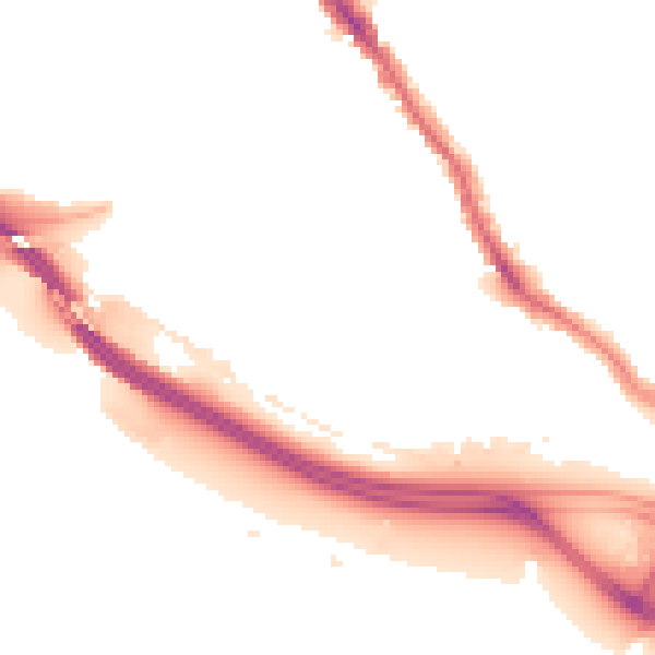 Night-time road noise heatmap for SO15 1HP