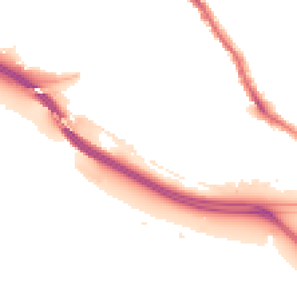 Night-time road noise heatmap for SO15 1JN