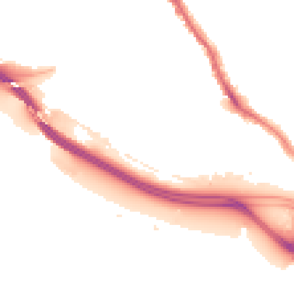 Night-time road noise heatmap for SO15 1JP