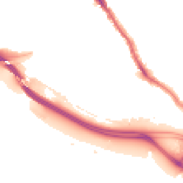 Night-time road noise heatmap for SO15 1JQ