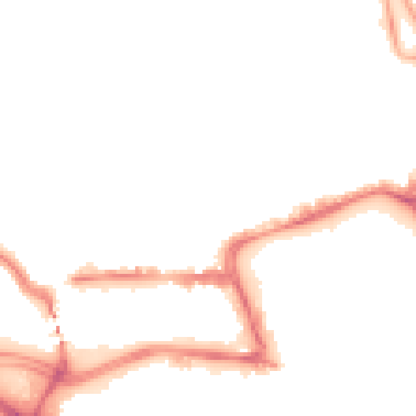 Night-time road noise heatmap for SO15 2BW
