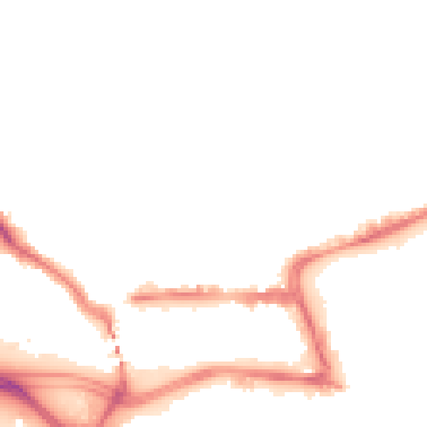 Night-time road noise heatmap for SO15 2FG