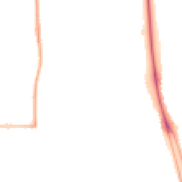 Night-time road noise heatmap for SO15 2GX