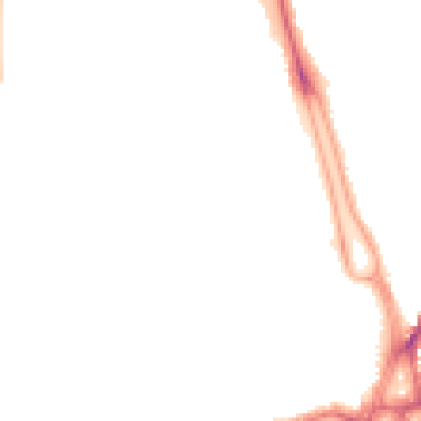 Night-time road noise heatmap for SO15 2JG