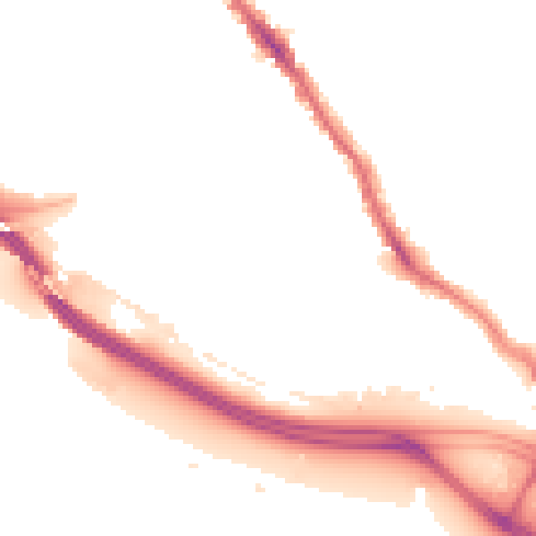Night-time road noise heatmap for SO15 3HG