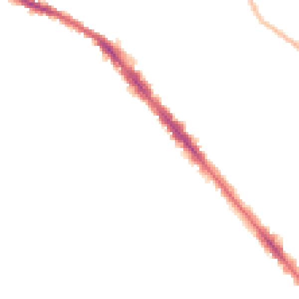 Night-time road noise heatmap for SO15 3LW