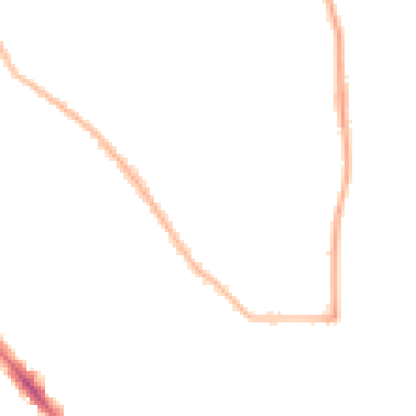 Night-time road noise heatmap for SO15 5AP