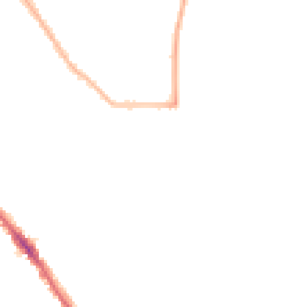 Night-time road noise heatmap for SO15 5BT