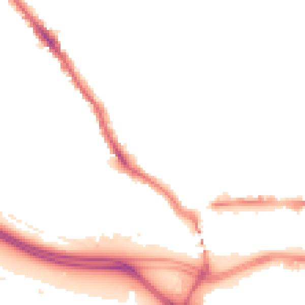 Night-time road noise heatmap for SO15 5DF