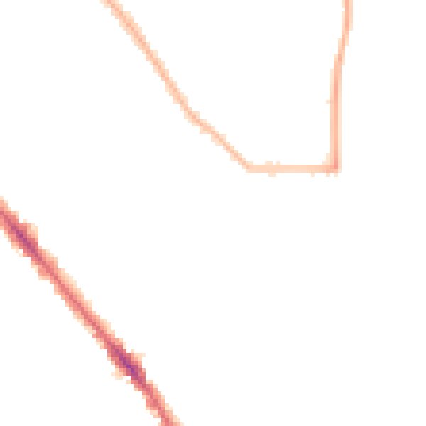 Night-time road noise heatmap for SO15 5FL