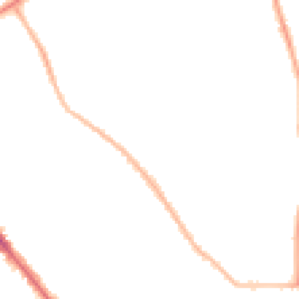 Night-time road noise heatmap for SO15 5HL