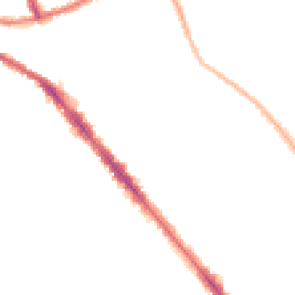 Night-time road noise heatmap for SO15 5PR