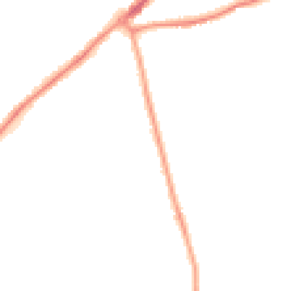 Night-time road noise heatmap for SO15 7NX