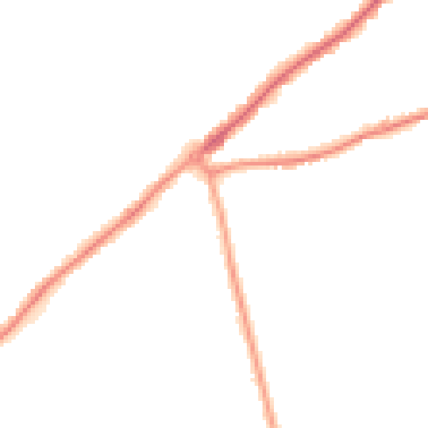 Night-time road noise heatmap for SO15 7PH