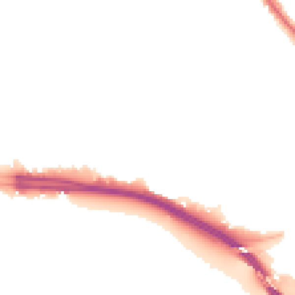 Night-time road noise heatmap for SO15 8RD