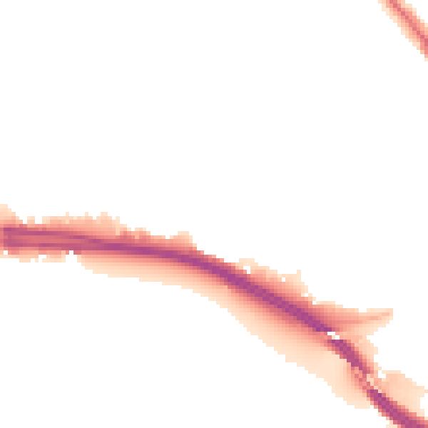 Night-time road noise heatmap for SO15 8RX