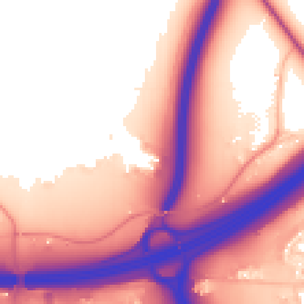 Daytime road noise heatmap for SO16 0AP
