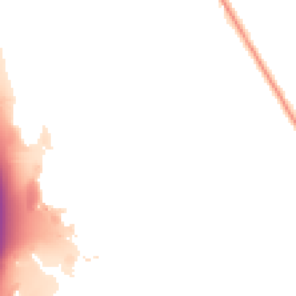 Night-time road noise heatmap for SO16 0BN