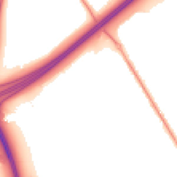 Night-time road noise heatmap for SO16 0TL