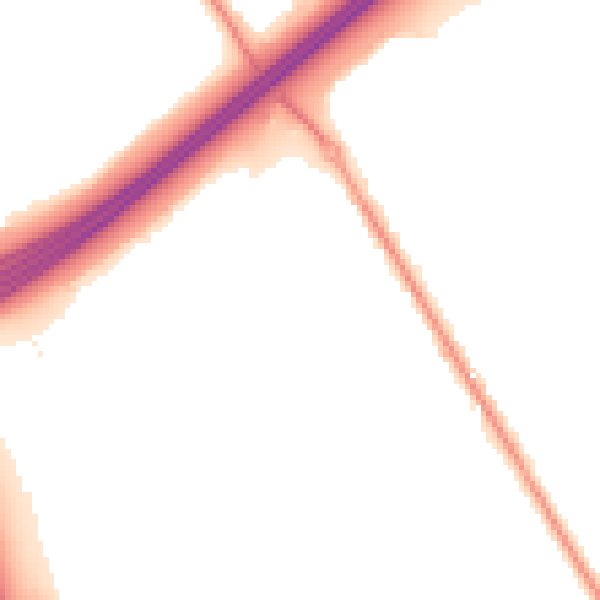 Night-time road noise heatmap for SO16 0XD