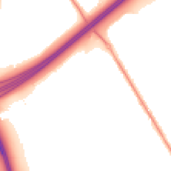 Night-time road noise heatmap for SO16 0XF