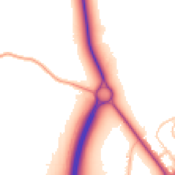 Daytime road noise heatmap for SO16 0XX
