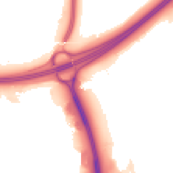 Night-time road noise heatmap for SO16 0YA