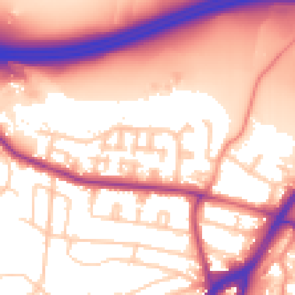 Daytime road noise heatmap for SO16 3DS
