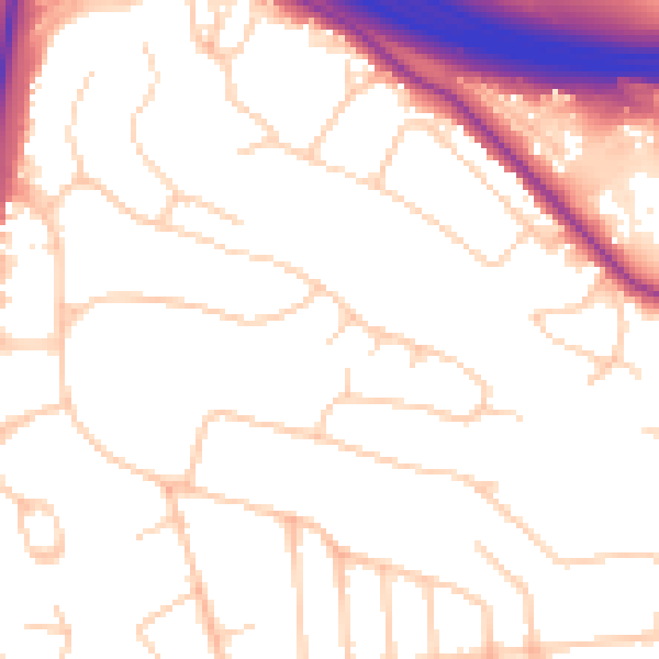 Daytime road noise heatmap for SO16 3PJ