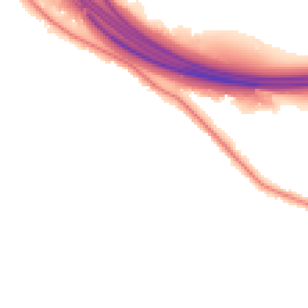 Night-time road noise heatmap for SO16 3QQ