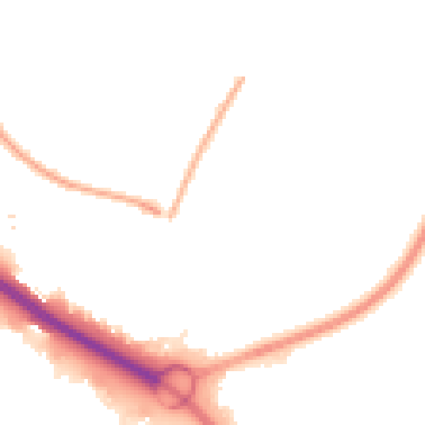 Night-time road noise heatmap for SO16 4AQ