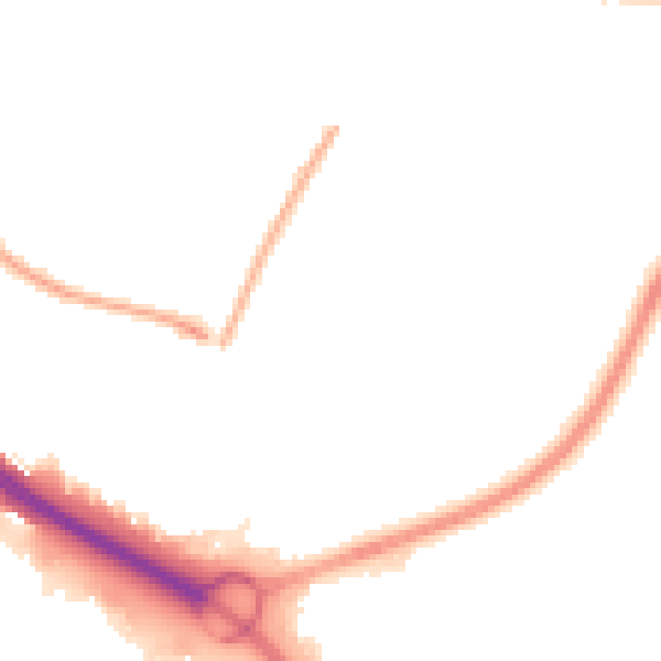 Night-time road noise heatmap for SO16 4AR