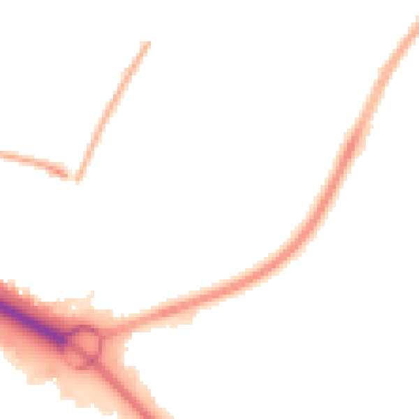 Night-time road noise heatmap for SO16 4AX